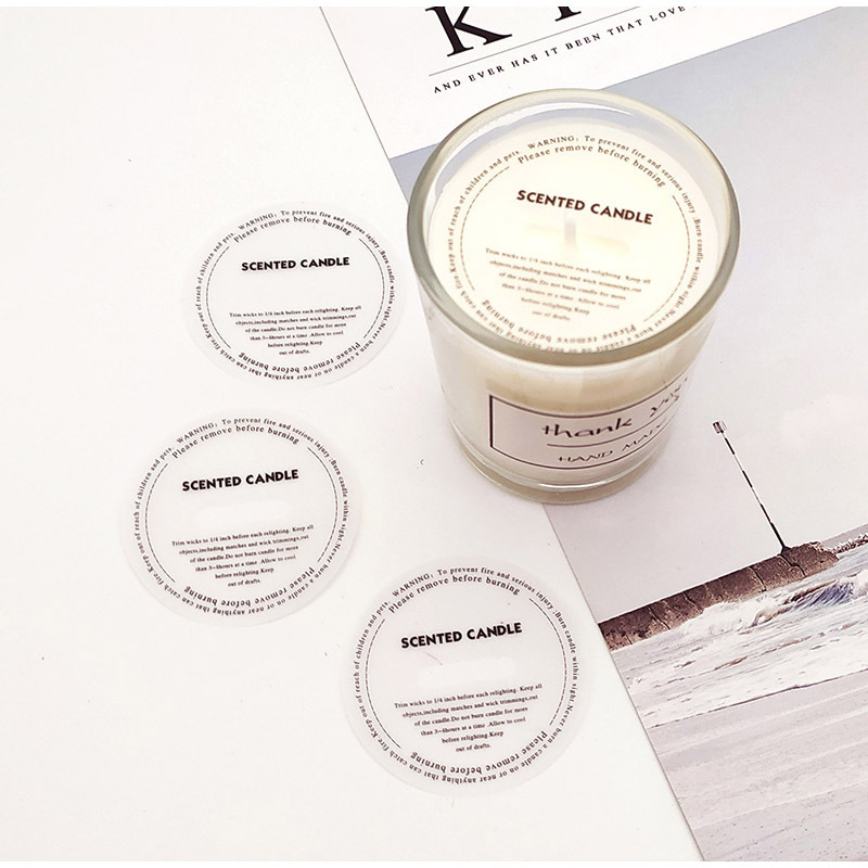 Scented candle, round dust-proof sulfate paper, coated white card paper, diy handmade wax cup protective paper, 4.5-7cm pic 2