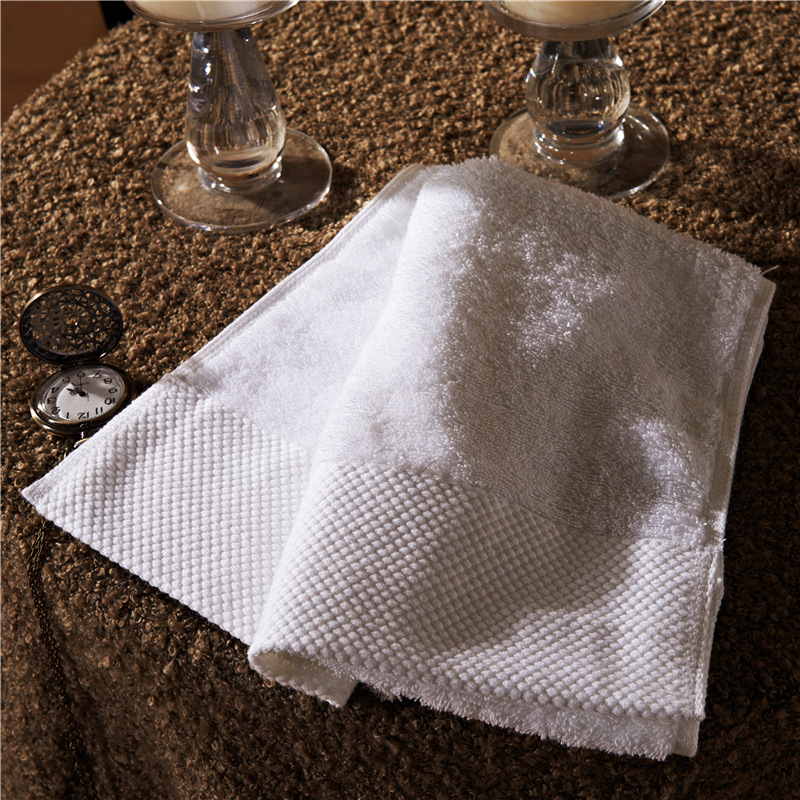 Factory supply of 16-count spiral plain woven pure cotton hotel towels, beauty salon bath towels, hotel and homestay wholesale square towels pic 41