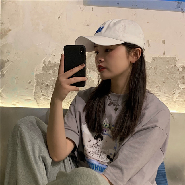 韩国软顶遮阳帽la棒球帽女可调节小标道奇队简约情侣ny鸭舌帽男潮详情15