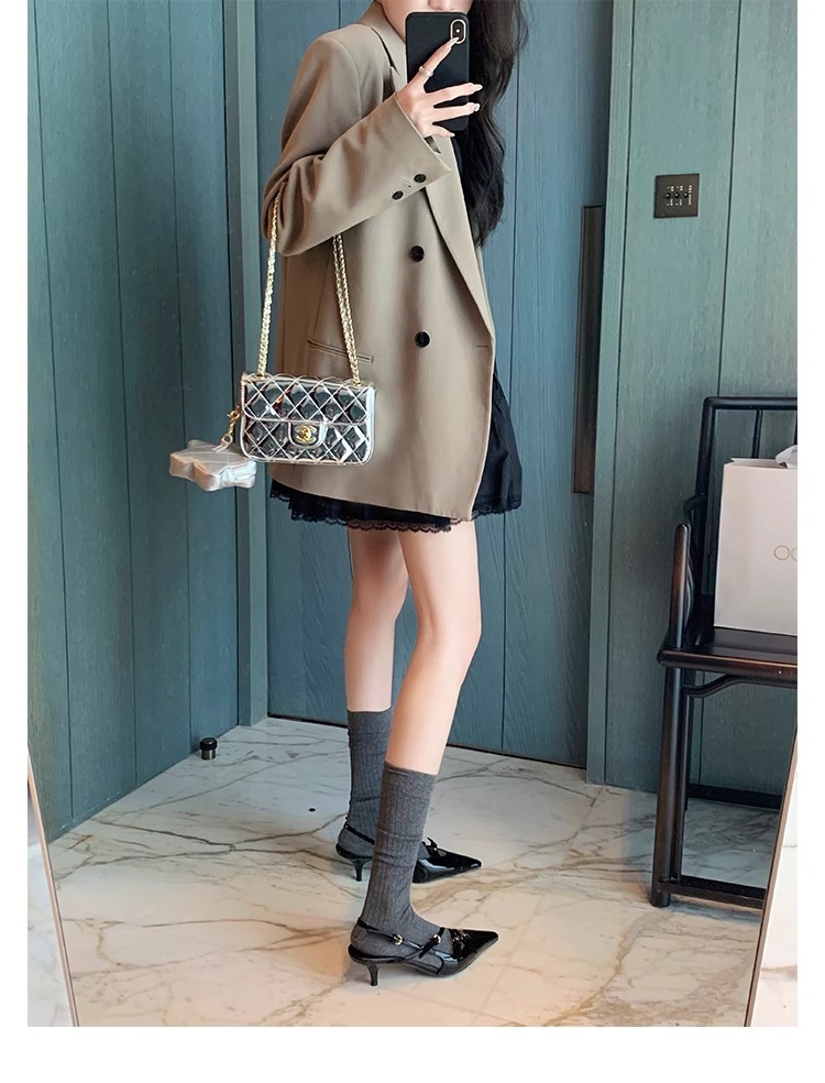 时尚真皮女鞋气质单鞋凉鞋女一字带尖头高跟鞋细跟女鞋2024春夏季详情50