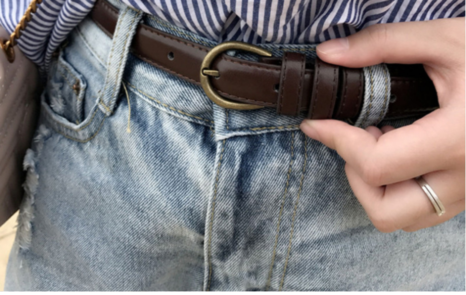 新款韩国柔软时尚细皮带女简约百搭装饰牛仔裤带连衣裙细腰带女士详情2