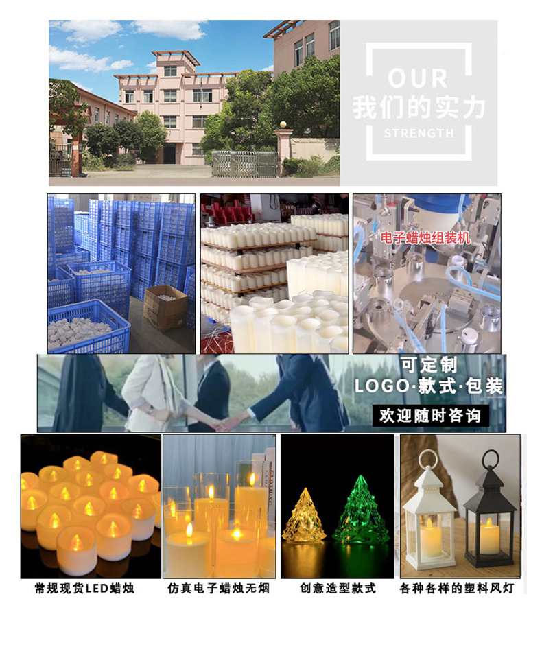 搪胶圆点魔方电子蜡烛摆件拍照道具装饰品仿真LED蜡烛生日派对蜡烛香薰蜡烛玻璃烛杯白蜡烛生日闪闪发光的蜡烛详情11