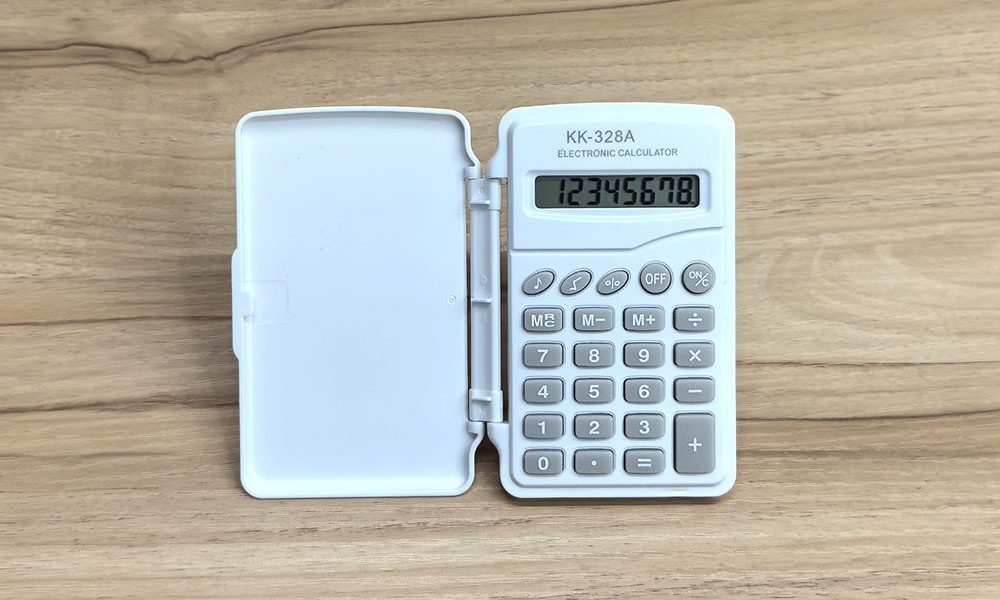 Flip cover mini student calculator Dopamine primary school computer logo advertisement high appearance level calculator cross-border pic 4