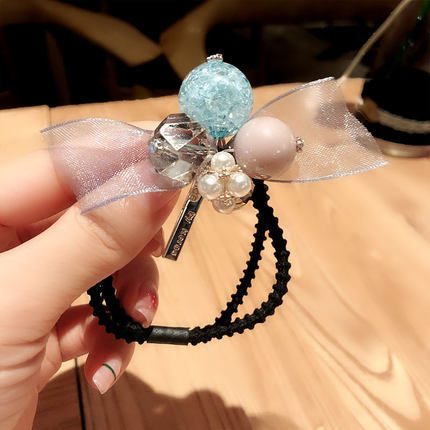 Cute hair tie, headwear and hair band, super fairy-like Korean version of Instagram influencer girl, dual-purpose hair tie, hair band and bracelet pic 12