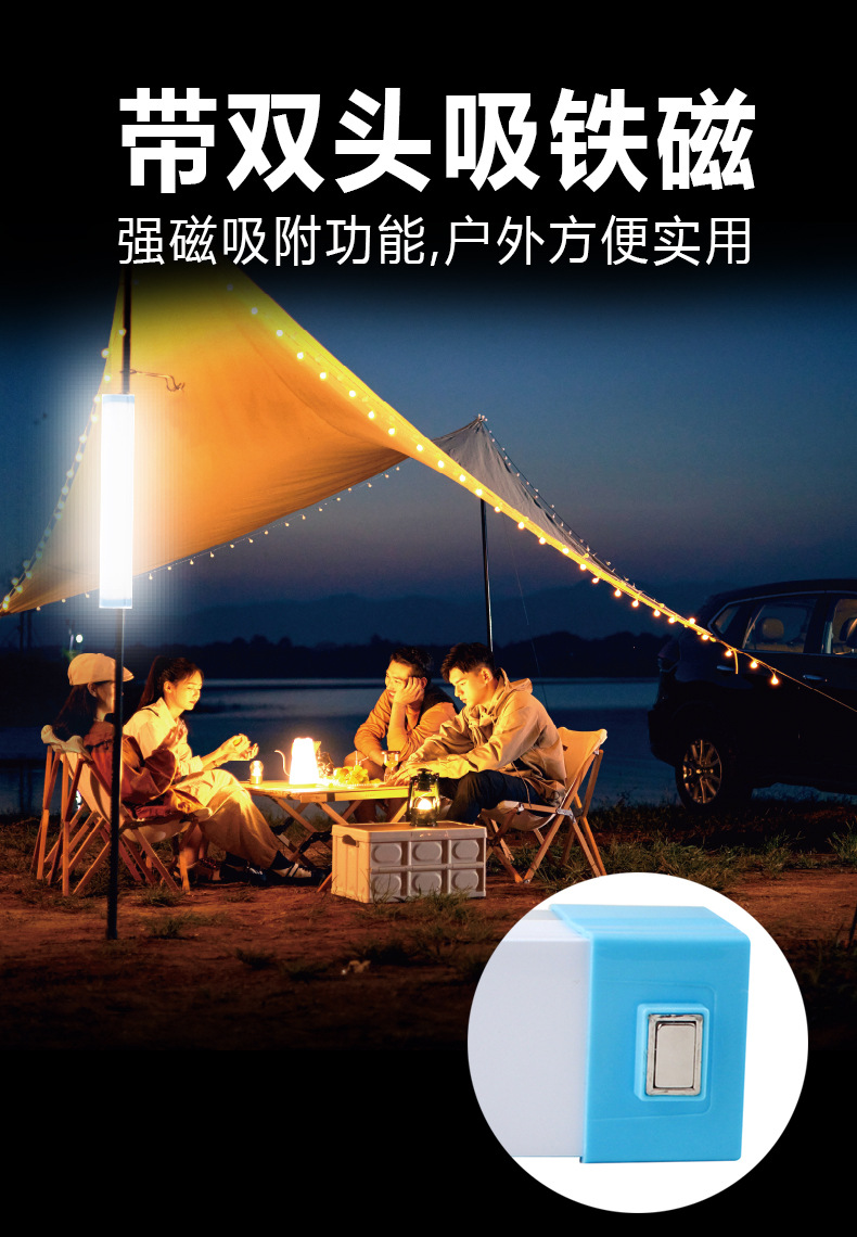 led充电灯泡户外便携露营灯夜市摆摊照明灯usb充电应急灯停电照明球泡多功能手提灯户外野营灯详情5
