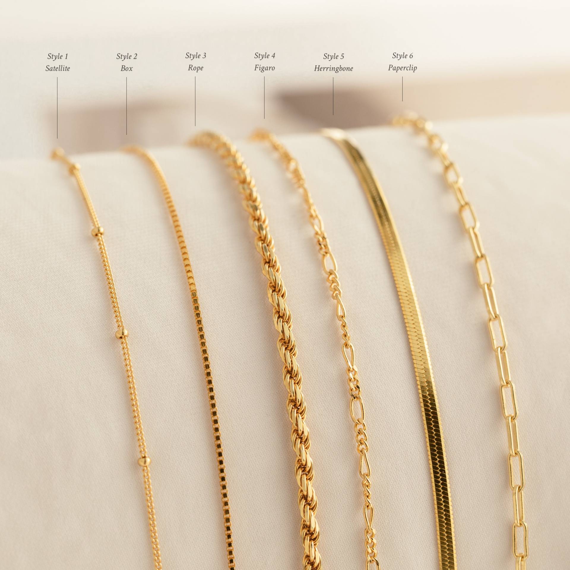 European and American cross-border stainless steel simple and versatile 18k gold plain chain, blade chain, twist chain, box chain, diy jewelry chain pic 2