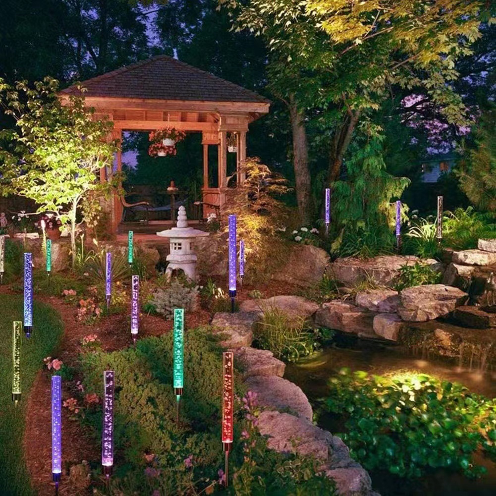 led reed solar ground socket light, frosted rod, outdoor waterproof, cross-border special supply wholesale, garden lighting landscape pic 3