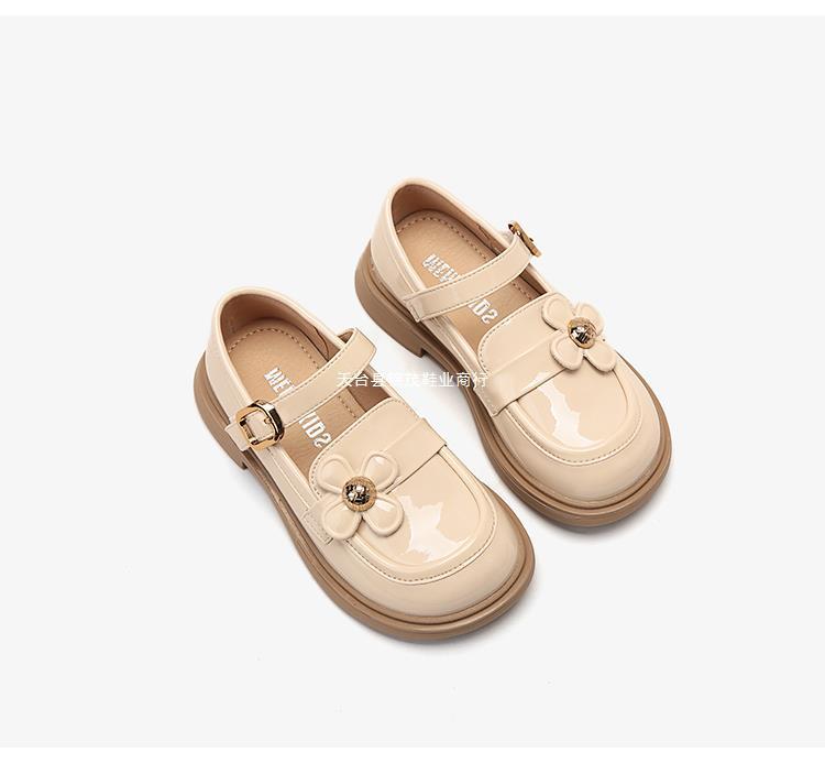 女童公主鞋皮鞋春秋儿童单鞋软底英伦风黑色学生童鞋小女孩乐福鞋详情41