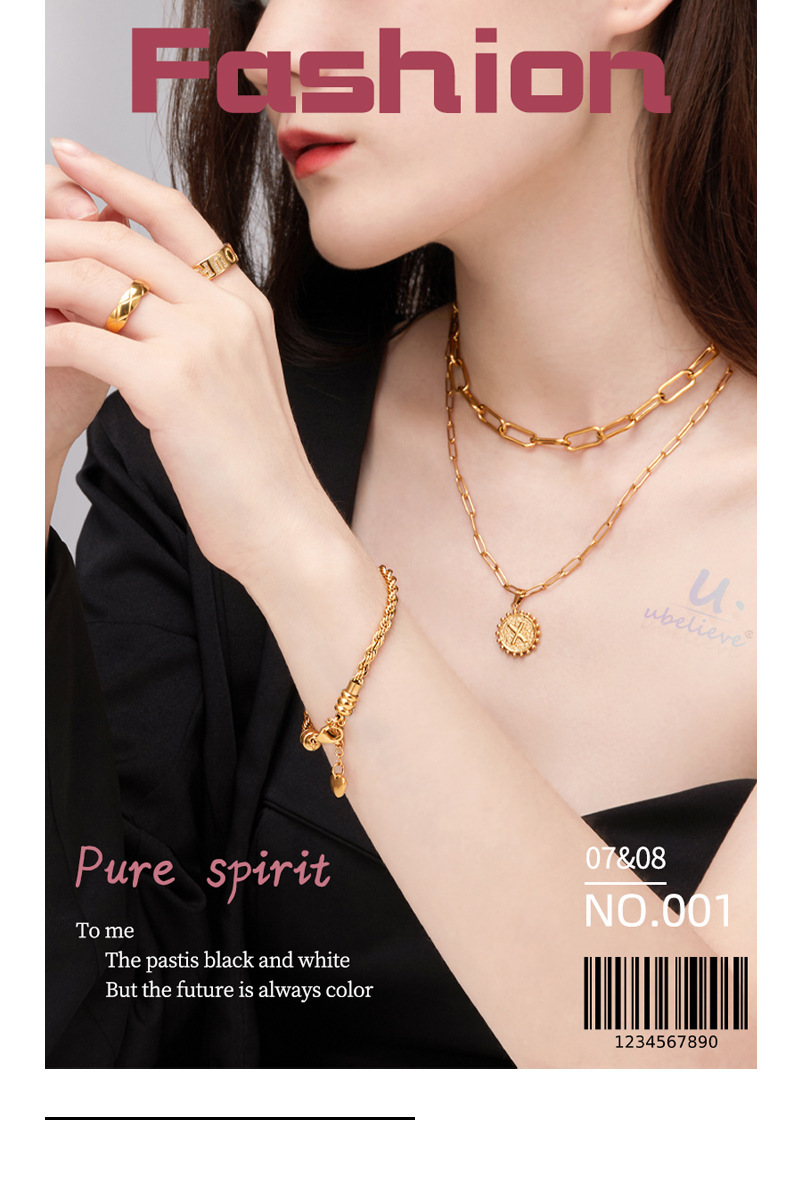 Wholesale live-streaming supply of DW-style simple titanium steel bracelet C-shaped open beveled bracelet from the source factory pic 11