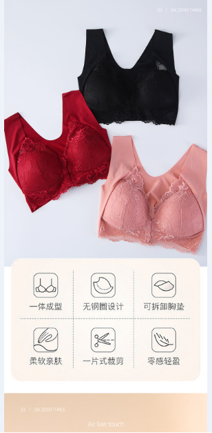 跨境厂家批发前开扣大码无钢圈外贸文胸内衣大胸显小舒适透气女士详情12