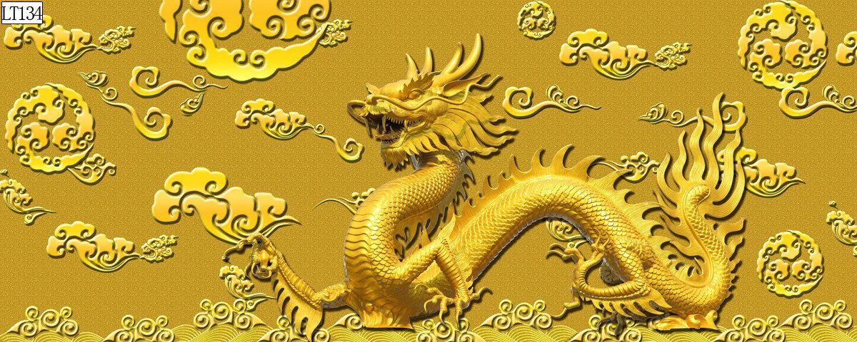 Fish tank aquarium decorative landscape background painting, pp material without glue, dragon background painting, two dragons playing with a pearl, dragon Roaming the world painting pic 30