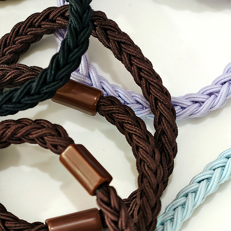 The basic hair band is highly elastic and durable. It can be used to tie a ponytail or hair. There are rubber bands, leather straps, hair ties, and leather straps for women. New style for 2025 pic 8