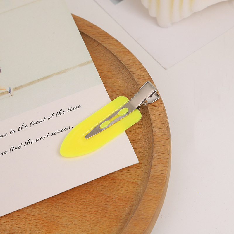 爆款甜美网红糖果色透明无痕发夹超闪充粉冲浪板发卡刘海碎发边夹详情13