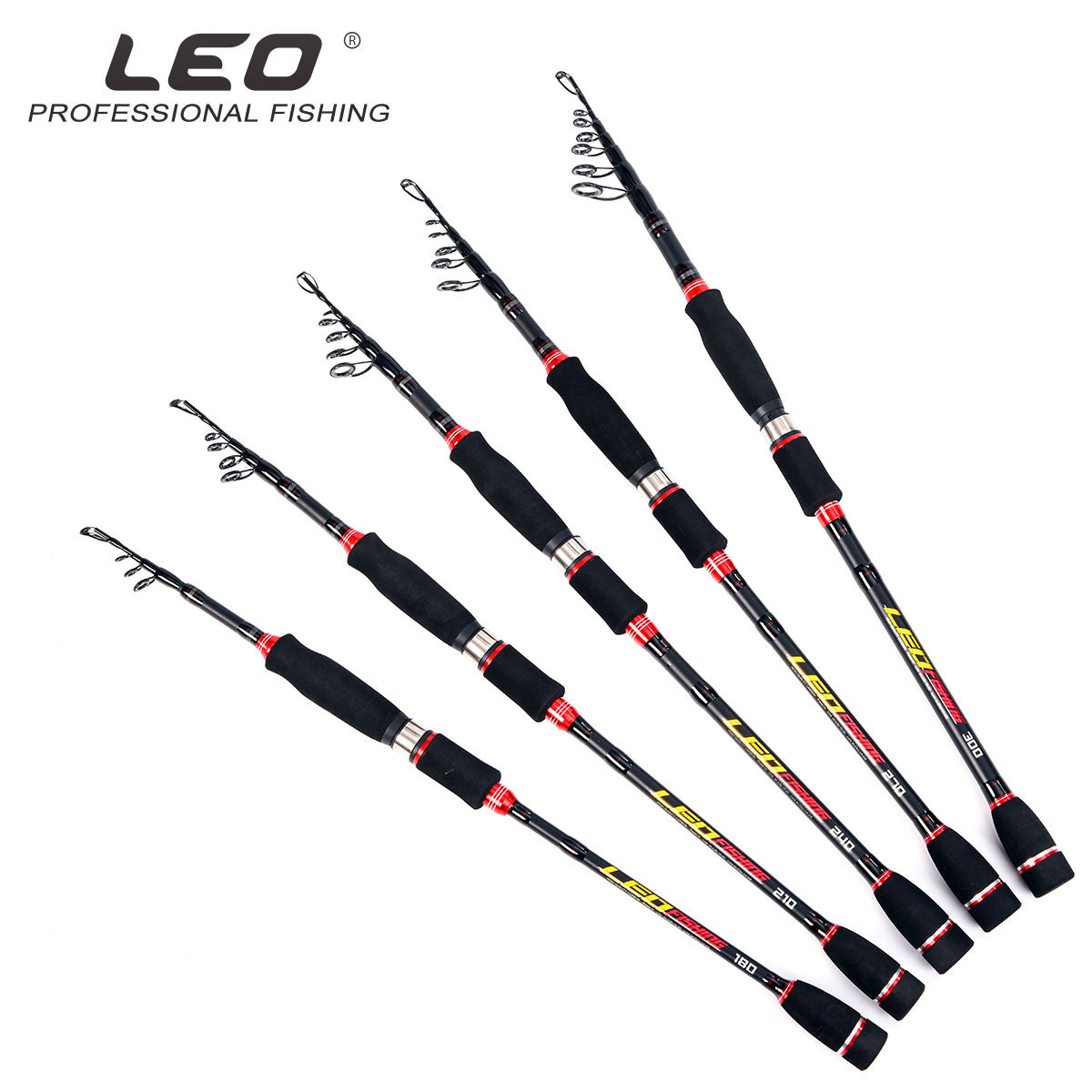 27772 LEO/ Leou [Retractable Lull Rod] Portable short-section retractable sea fishing rod and fishing gear wholesale export pic 27