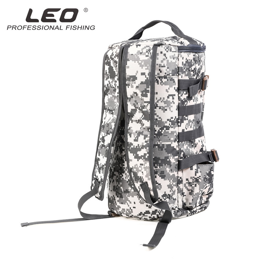 28085 LEO [Cylindrical Fishing Gear Backpack] Cylindrical Fishing rod Bag, Lull Outdoor Crossbody bag Export wholesale pic 18