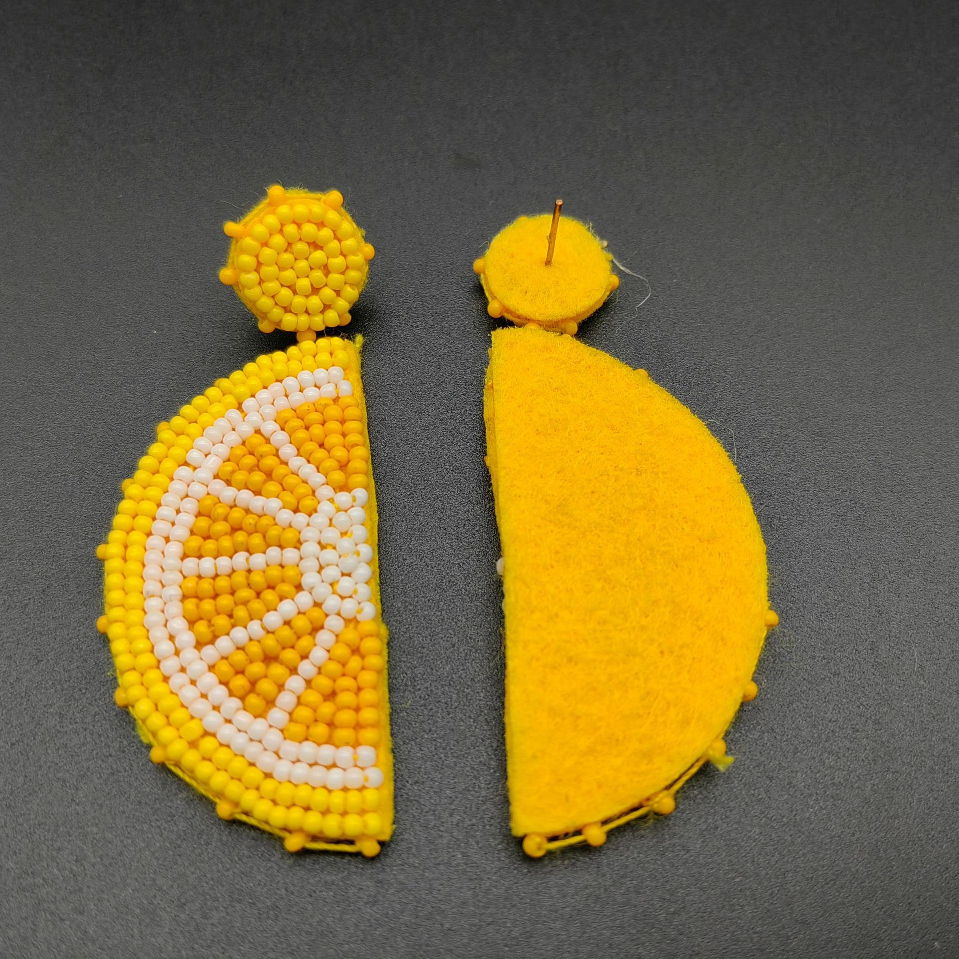 外贸跨境重工耳饰韩国高级感手工串珠耳圈耳环耳钉女气质饰品配件详情7