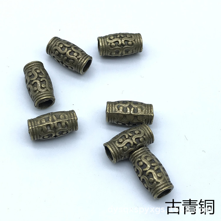 DIY alloy pipe string hole accessories, decorative and cultural play beads, bracelet beads, multiple colors to choose from pic 3