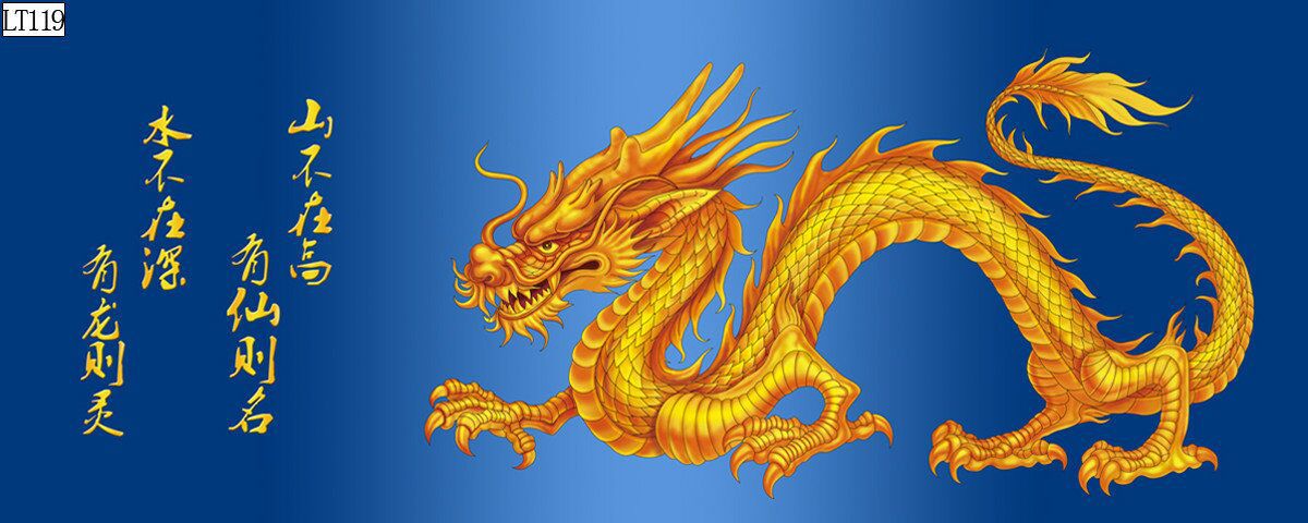 Fish tank aquarium decorative landscape background painting, pp material without glue, dragon background painting, two dragons playing with a pearl, dragon Roaming the world painting pic 18