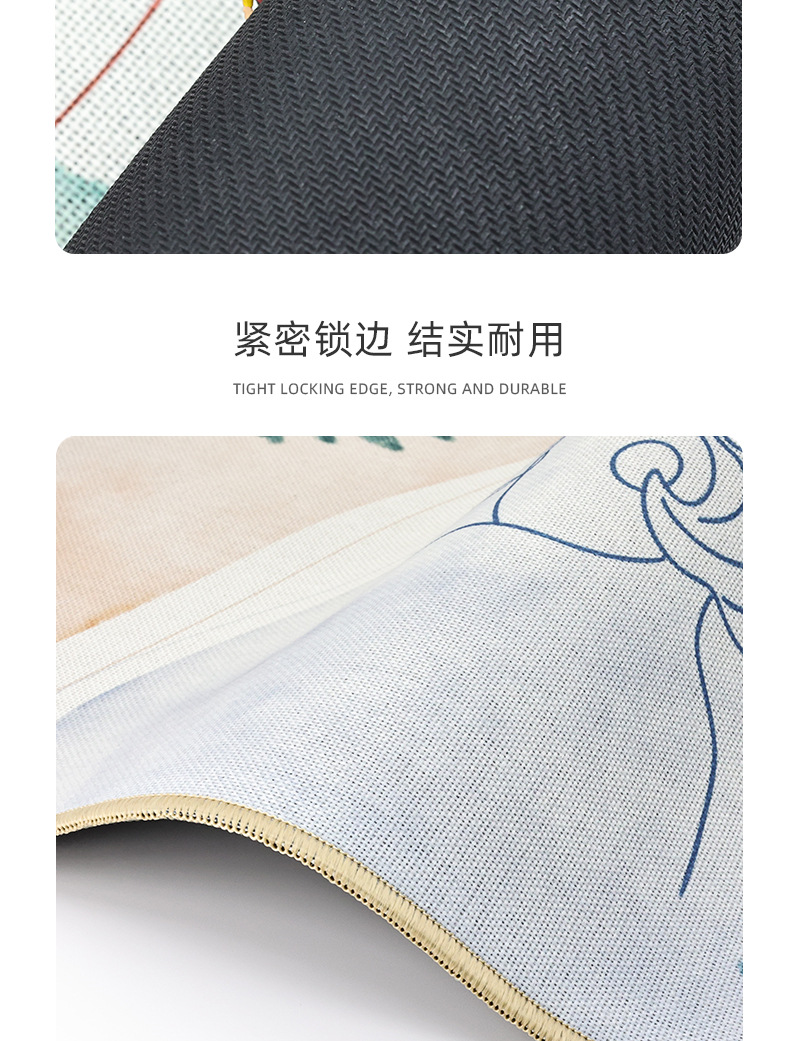 Linen kitchen floor MATS, Amazon rubber diatom mud absorbent floor MATS, waterproof, oil-proof and anti-slip kitchen carpets pic 11