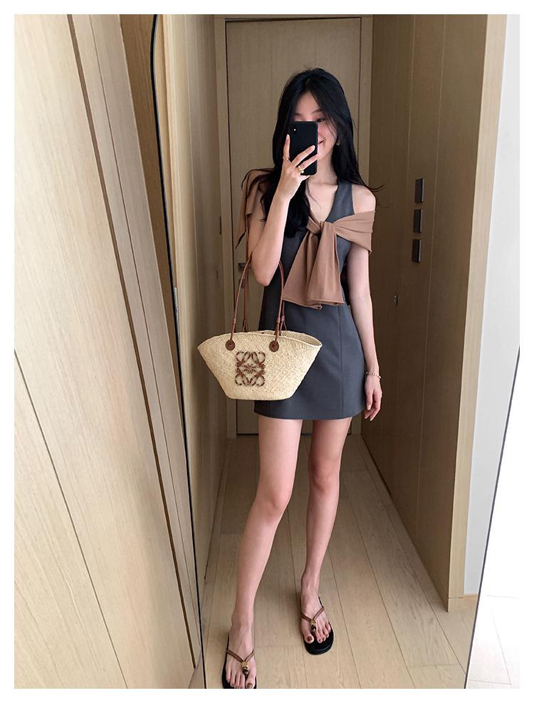 NTASYSKINSC 嫣高实穿自留90s复古时髦深U背心连衣裙裤防走光详情12