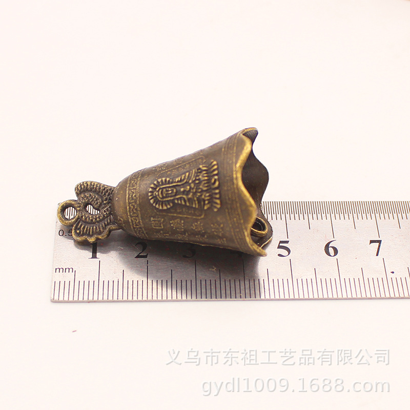 Ancient double dragon bells, Eight Immortals bells, Guanyin Buddhist scriptures relief, dragon bells, wind chimes, ancient green bells, golden bells, auspicious bell accessories and pendants pic 22