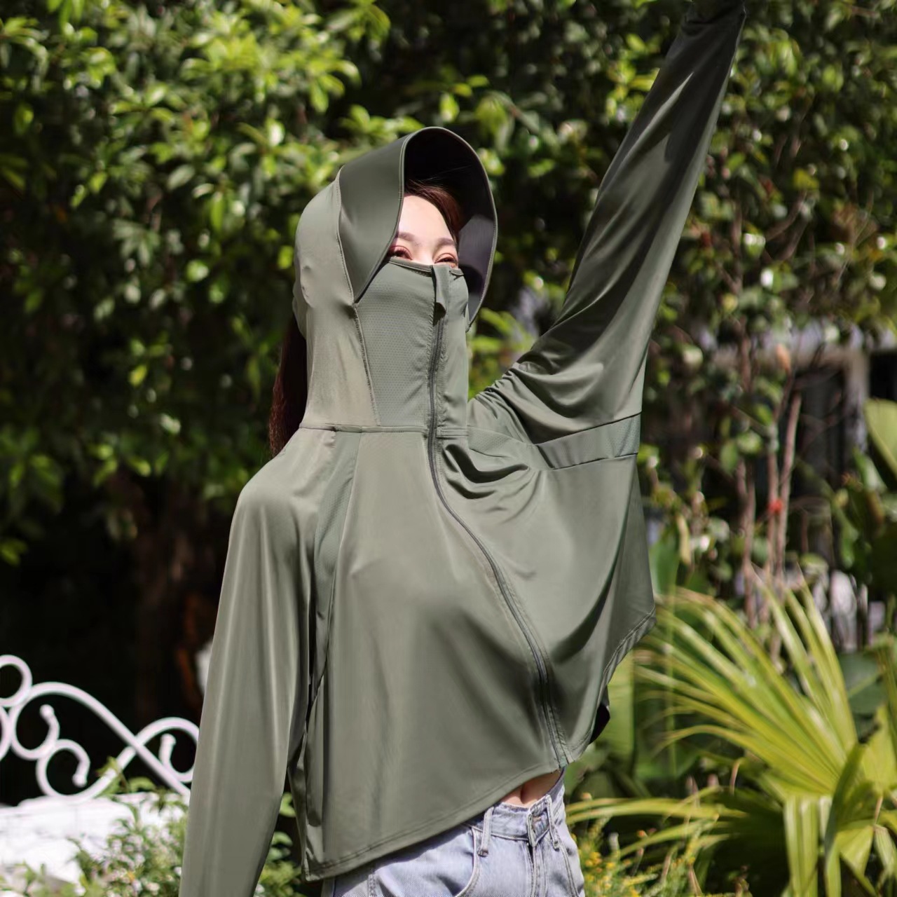 2024新款冰丝防晒衣女时尚夏季防紫外线薄款宽松透气高级感防晒服详情18