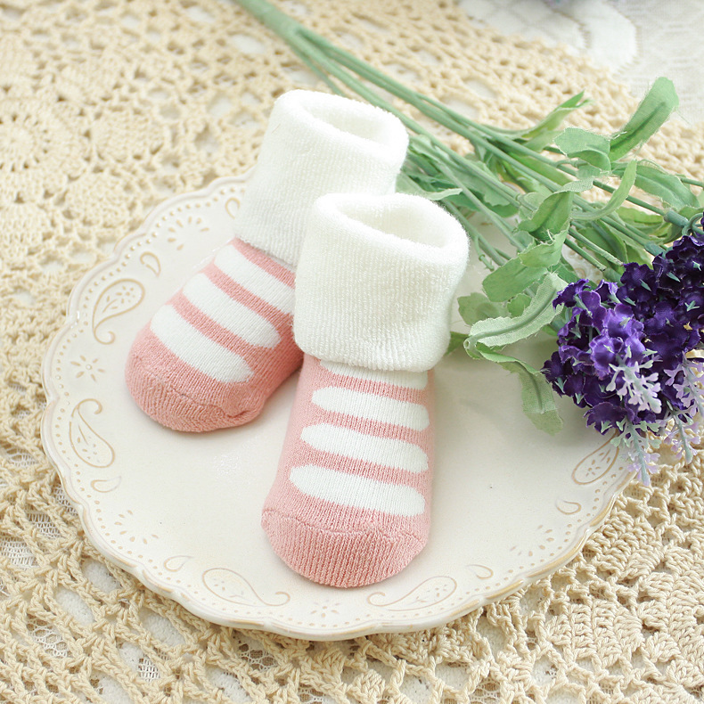  秋冬纯棉宝宝袜子 松口加厚毛圈儿童袜子 全棉可爱婴儿袜子详情27