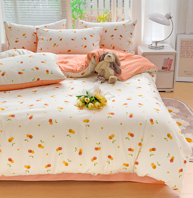 Original factory new product bed four-piece set, four Seasons four-piece set, princess style set, live group purchase gift, physical consignment pic 11