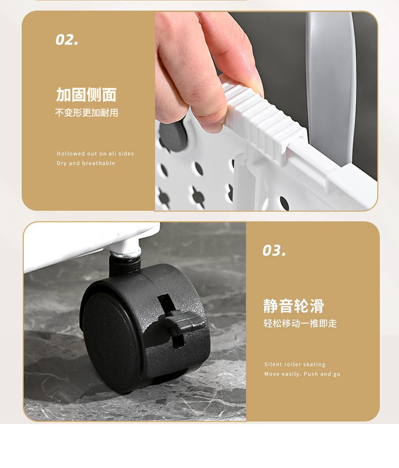 Household folding laundry basket, household wheeled movable bathroom and bedroom multi-functional large laundry basket storage basket pic 20