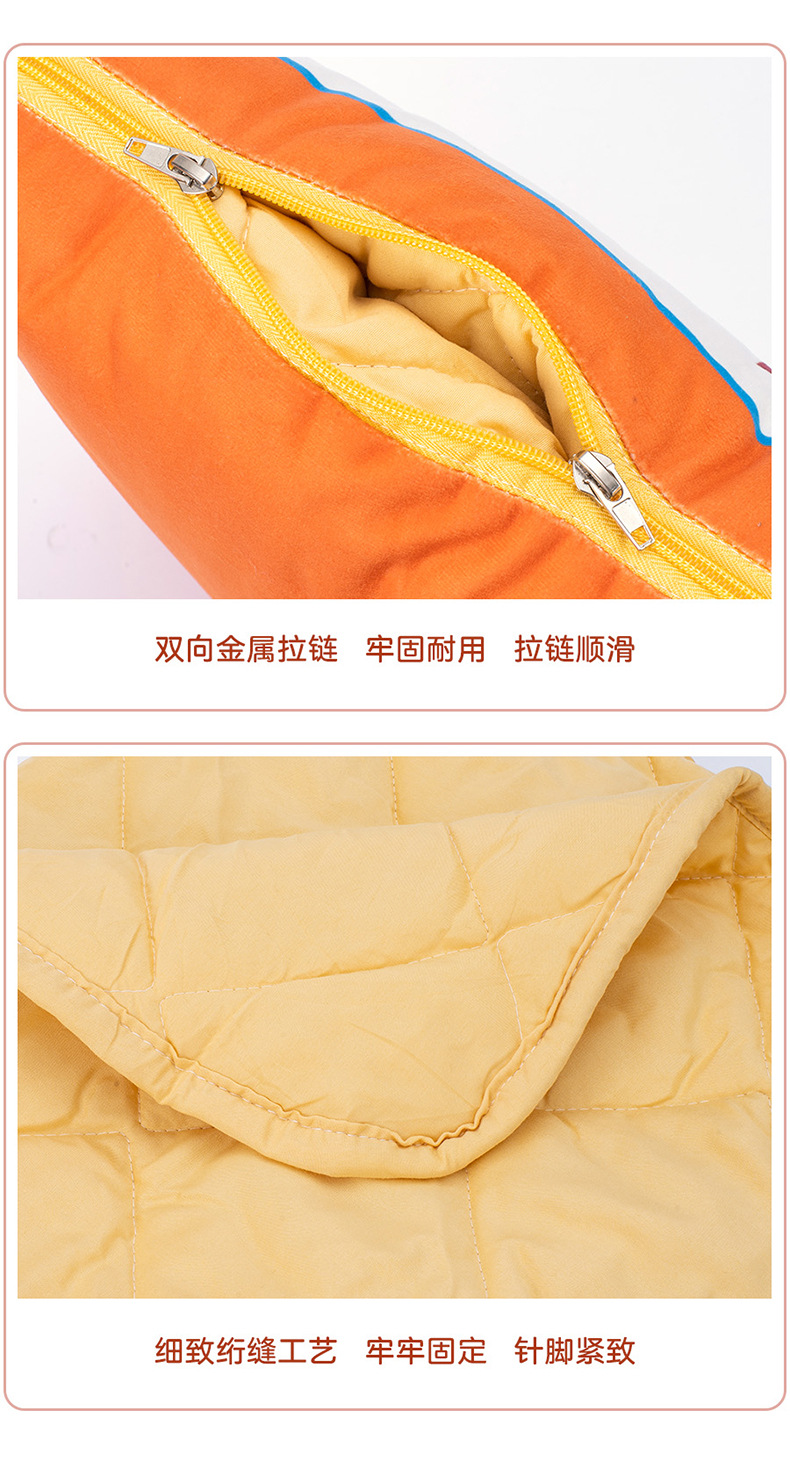 Wholesale of cartoon-printed quilted throw pillows and quilts from Kanglewu, a dual-purpose two-in-one car throw blanket pic 10
