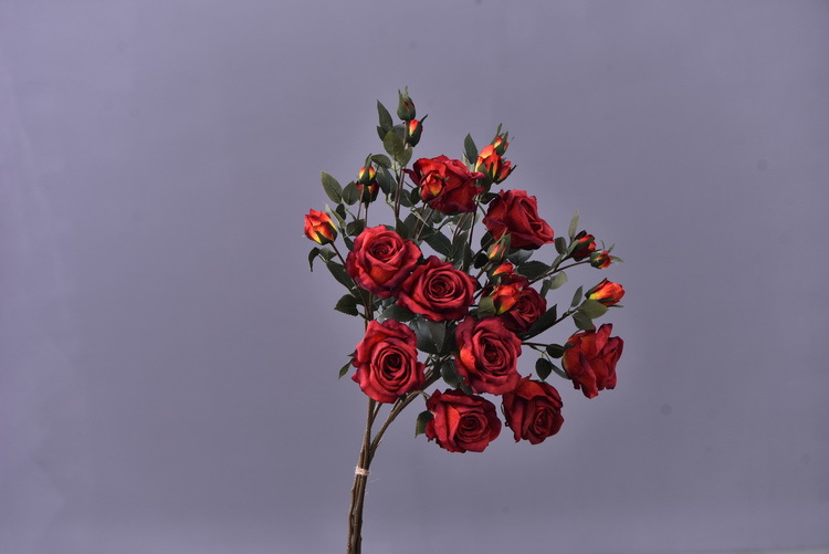 5 pieces of retro charred edge rose artificial flower decoration, artificial flower imitation dried flower, home soft decoration withered and dry, wedding Lanjin artificial rose wholesale pic 10