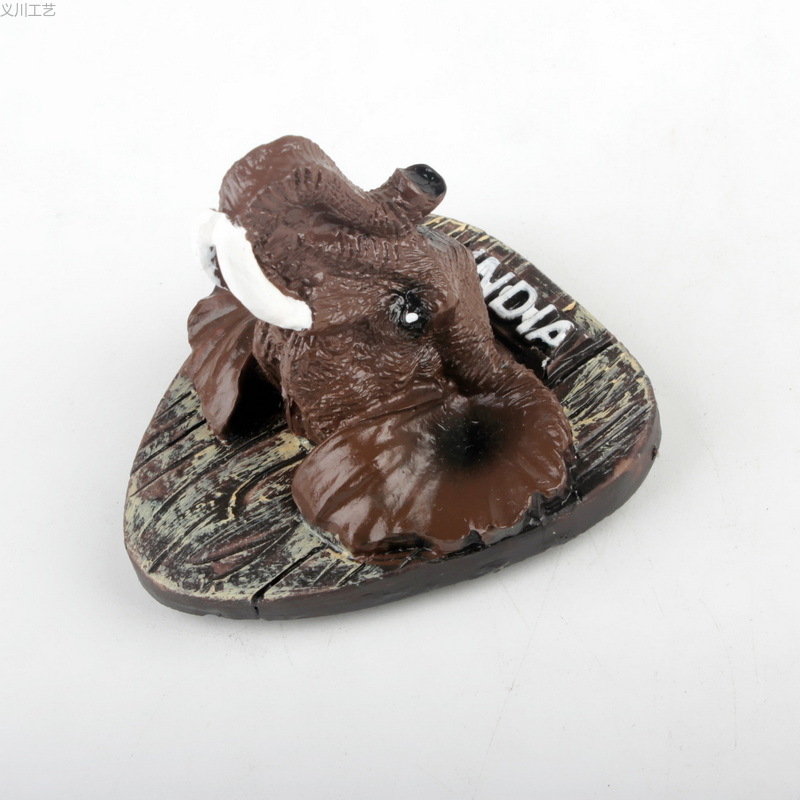 现货3D彩绘树脂冰箱贴印度大象立体树脂冰箱贴创意树脂冰箱贴批发详情7