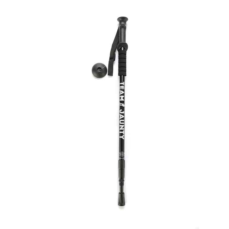 Three-section telescopic straight handle curved handle high-strength aluminum alloy outdoor hiking poles, walking sticks and walking crutches pic 4