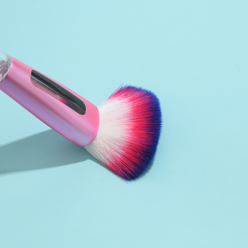 Multi-functional five-in-one single brush, splicing brush, bevel blush brush, shadow brush, eyeshadow brush, lip brush, soft fiber bristles pic 3