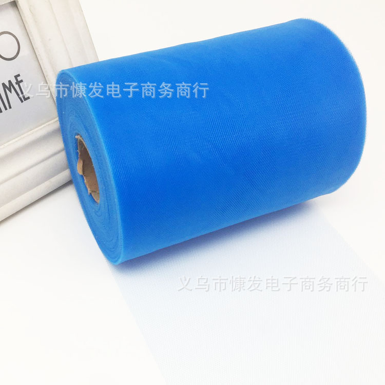 6-inch 100-yard nylon medium-hard American mesh roll TUTU yarn wedding decoration DIY fabric dress pic 19