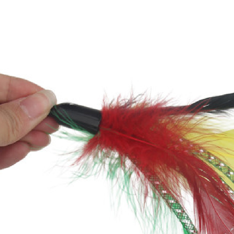 Nuevo juguete cat stick reemplazo cabeza pluma malla tubo campana gato gato juguetes interactivos fabricante directo cat cat suministros pic 17