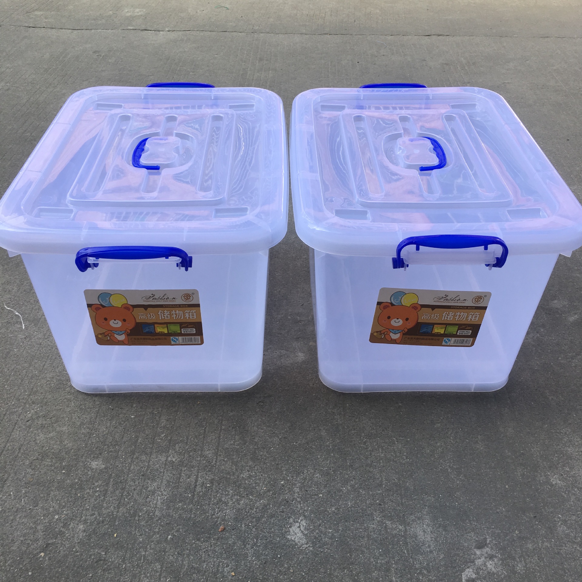 Large transparent box with lid, clothing storage box, food-grade PP storage and organization box, wheeled turnover box, medical plastic frame pic 10