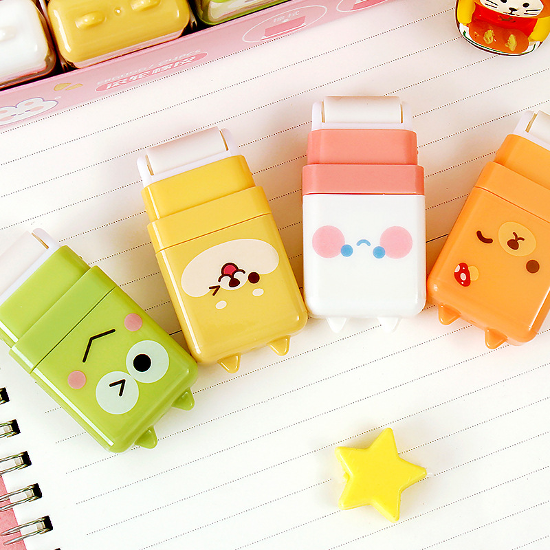 Cartoon animal roller eraser for primary school students, like a leather eraser, leaves no marks, erasers clean and free of debris pic 5