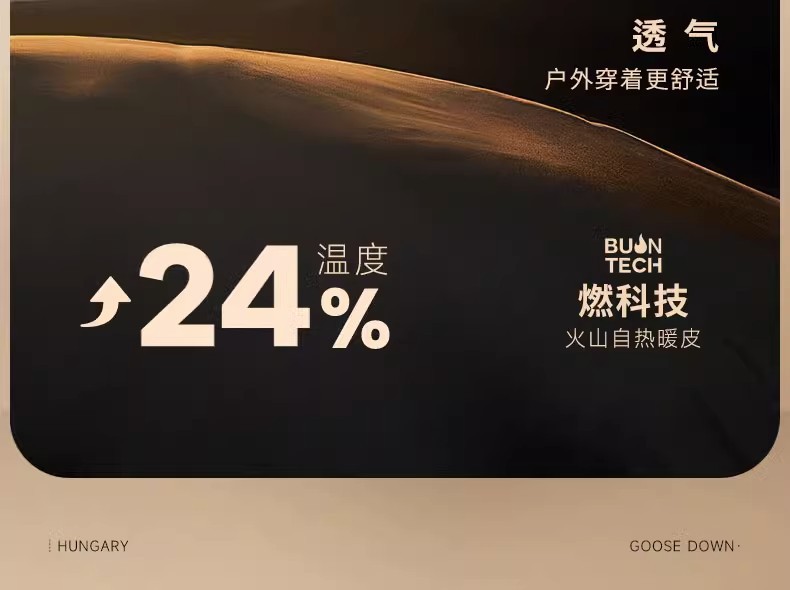 2023冬季新款黑金羽绒服男女同款保暖加厚连帽情侣简约白鸭绒外套详情5