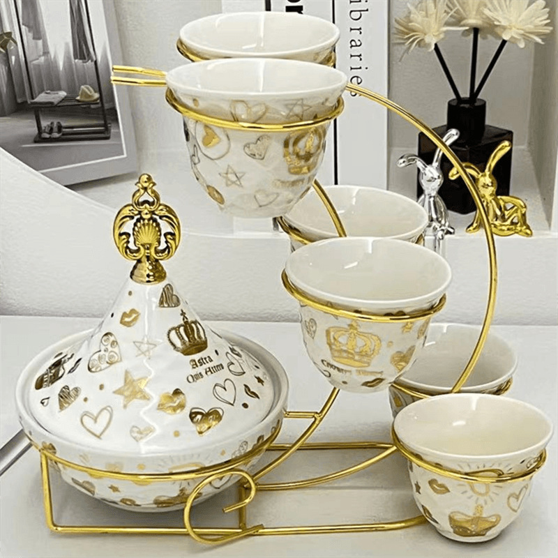 Coffee cup, golden ceramic tea cup, light luxury home black gold British afternoon tea set, high appearance level, exquisite cup and saucer set pic 7