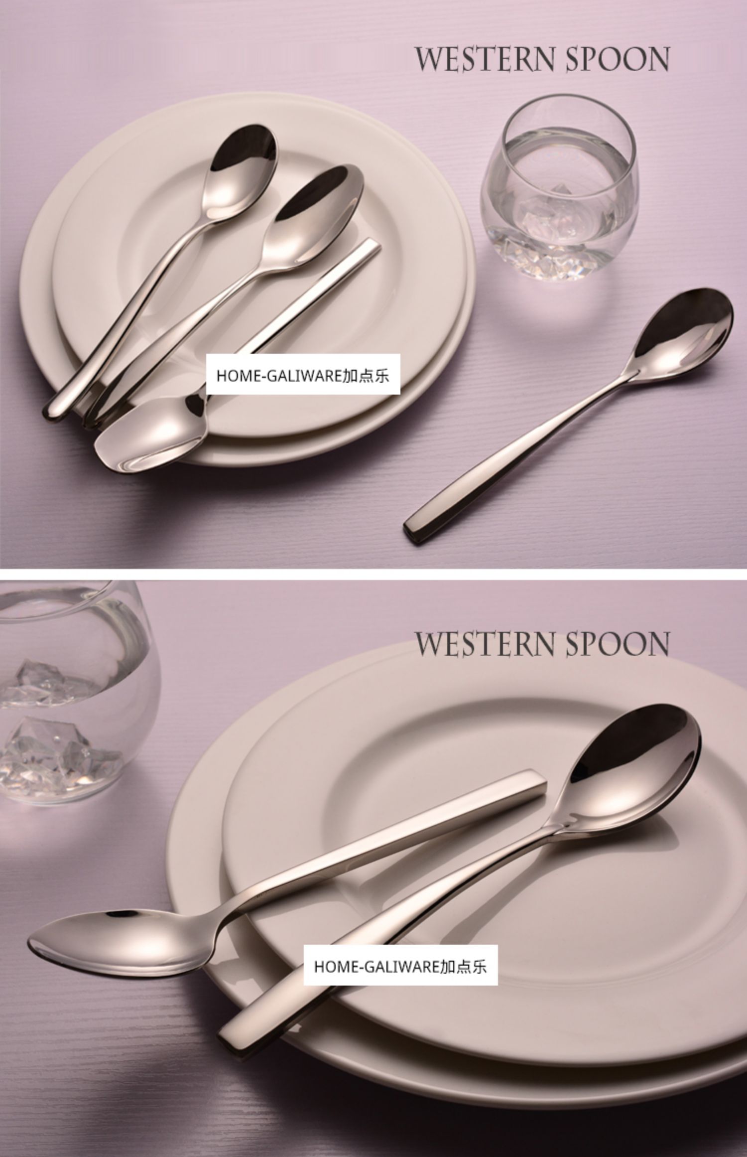 RKT4加点乐西餐不锈钢勺子 韩式不锈钢主餐勺吃饭勺调羹 家用西餐详情21