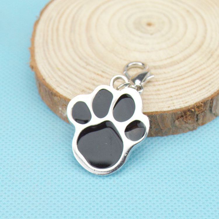 Cross-border best-selling pet dog brand 8-color footprint pet jewelry pendant, anti-loss engraved dog pendant, pet accessory pic 9