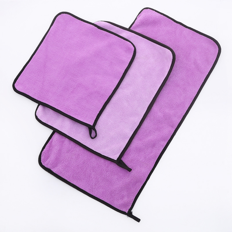 Double-sided car cleaning cloth, cleaning towel, thickened large car wash, traceless absorbent coral velvet, microfiber gift 1 pic 10