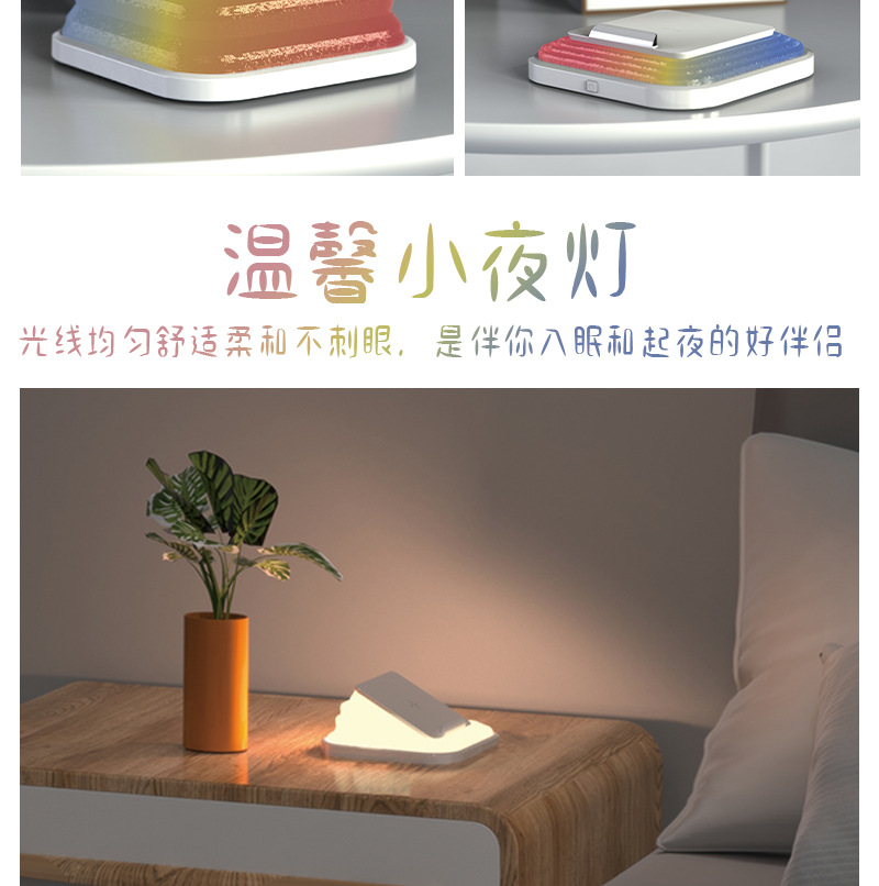 Оригинальная подарочная спальня с портативным складным USB-light LED для зарядки защитных ламп для чтения беспроводной зарядной ночник pic 6