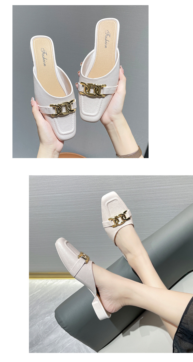 包头鞋女款时尚夏季外穿家用平底包头鞋休闲女士室外凉鞋详情14