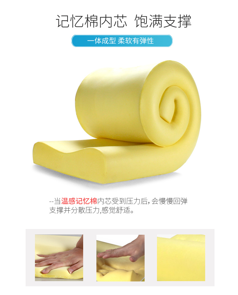 Double pillow, couple neck pillow core, memory foam pillow, memory pillow, neck guard pillow, long pillow pic 5