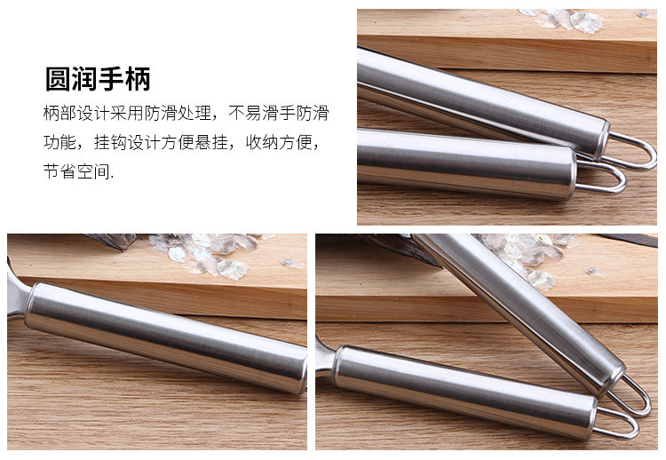 Kitchen small tools: stainless steel fish scale planer, stainless steel fish killing brush, fish scale scraper, descaling knife, brush pic 6