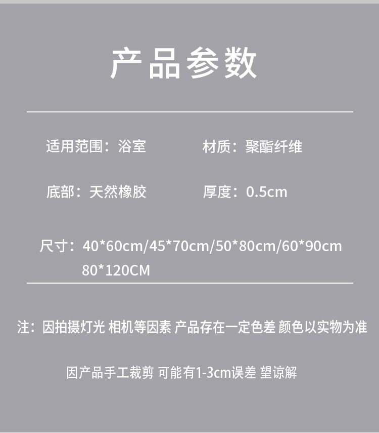 轻奢浴室软硅藻泥吸水地垫卫生间厕所门口速干脚垫入户门垫防滑垫详情18