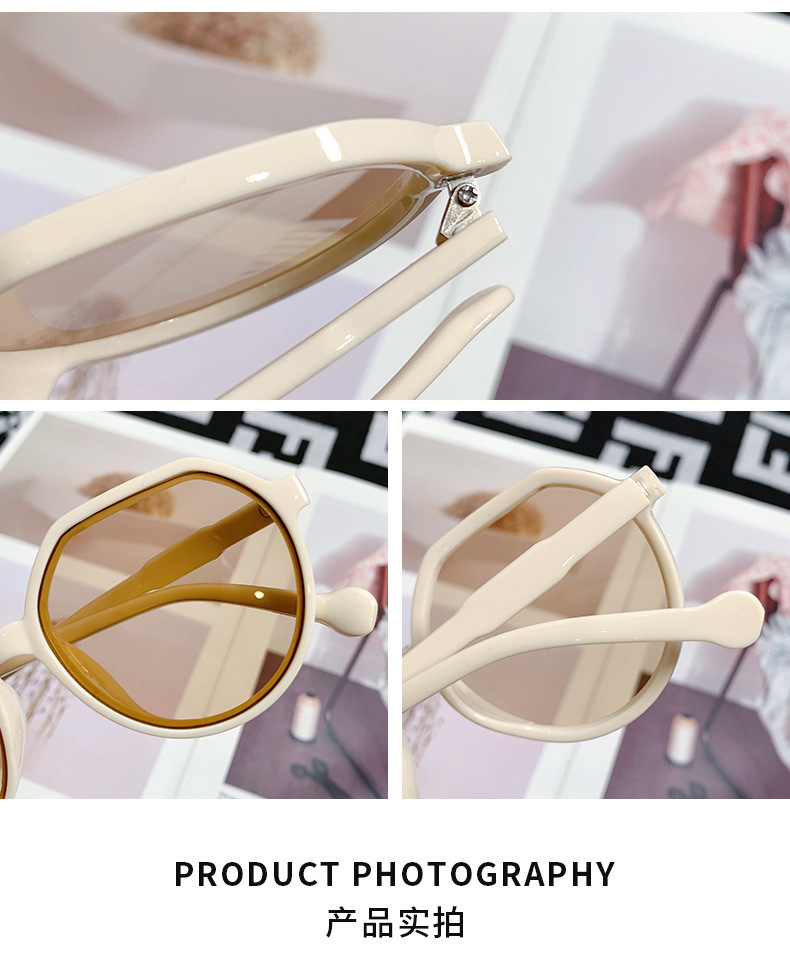 新款果冻时尚太阳镜女墨镜ins潮流网红爆款茶色太阳眼镜详情7