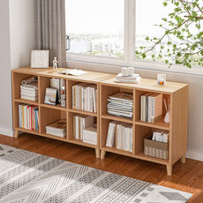 楠竹简易书架落地儿童客厅多层置物架桌面实木学生收纳储物书柜子详情48